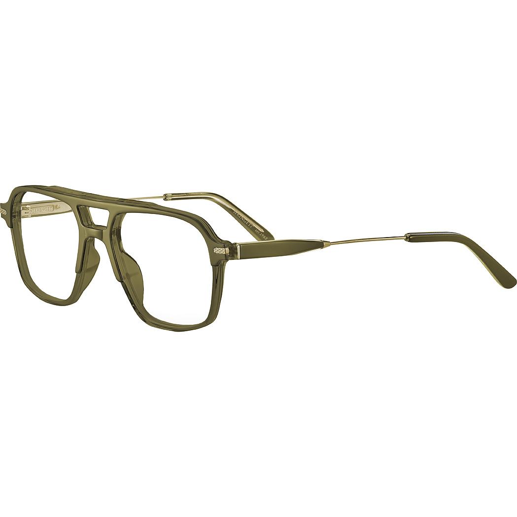 Serengeti James Optic Ophthalmic  Shiny Crystal Dark Green Large