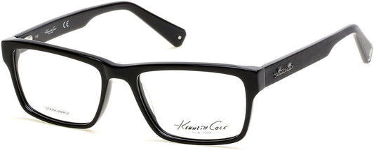 Kenneth Cole New York,Kenneth Cole Reaction KC0233 Eyeglasses 001-001 - Shiny Black