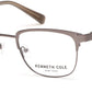 Kenneth Cole New York,Kenneth Cole Reaction KC0253 Geometric Eyeglasses 009-009 - Matte Gunmetal