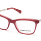 Kenneth Cole New York,Kenneth Cole Reaction KC0280 Geometric Eyeglasses 068-068 - Red
