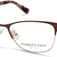 Kenneth Cole New York,Kenneth Cole Reaction KC0311 Rectangular Eyeglasses 045-045 - Shiny Light Brown