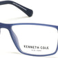 Kenneth Cole New York,Kenneth Cole Reaction KC0318 Rectangular Eyeglasses 091-091 - Matte Blue