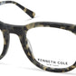 Kenneth Cole New York,Kenneth Cole Reaction KC0321 Round Eyeglasses 098-098 - Dark Green