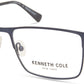 Kenneth Cole New York,Kenneth Cole Reaction KC0323 Rectangular Eyeglasses 091-091 - Matte Blue