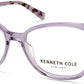 Kenneth Cole New York,Kenneth Cole Reaction KC0327 Square Eyeglasses 081-081 - Shiny Violet