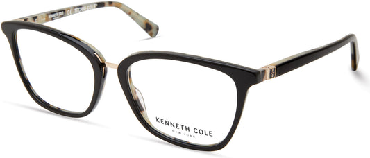 Kenneth Cole New York,Kenneth Cole Reaction KC0328 Square Eyeglasses 005-005 - Black