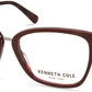 Kenneth Cole New York,Kenneth Cole Reaction KC0328 Square Eyeglasses 077-077 - Fuxia