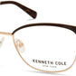 Kenneth Cole New York,Kenneth Cole Reaction KC0329 Square Eyeglasses 048-048 - Shiny Dark Brown