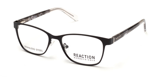 Kenneth Cole New York,Kenneth Cole Reaction KC0804 Geometric Eyeglasses 002-002 - Matte Black