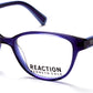 Kenneth Cole New York,Kenneth Cole Reaction KC0812 Geometric Eyeglasses 090-090 - Shiny Blue