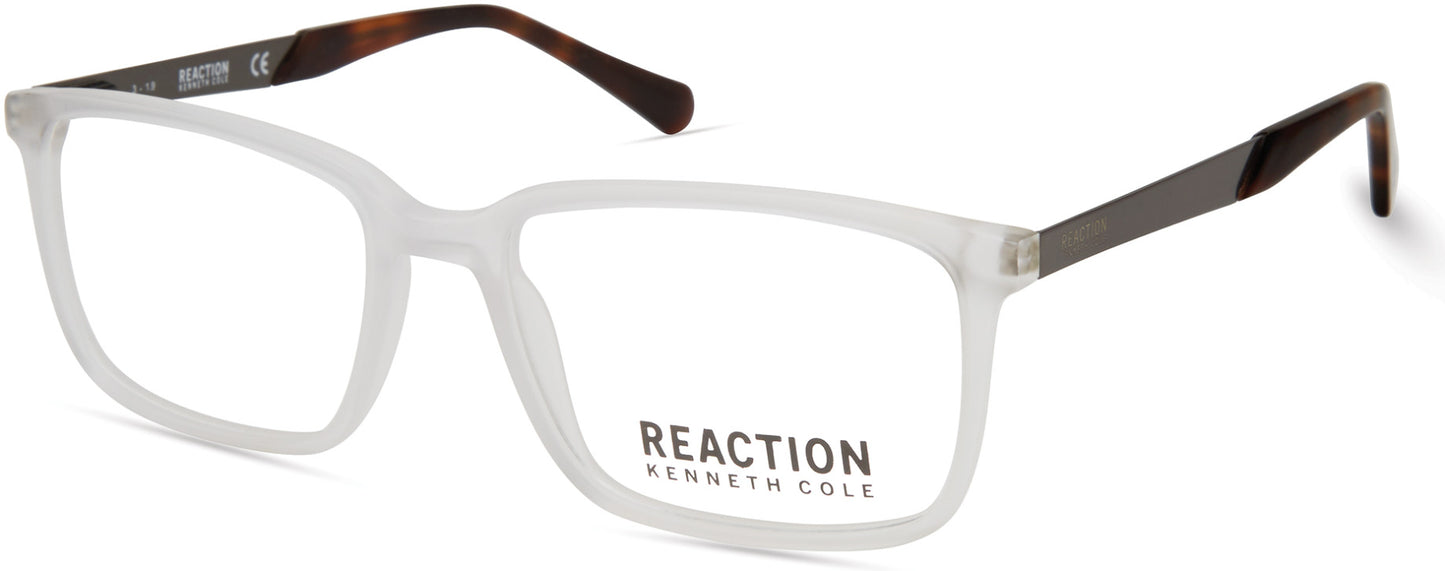 Kenneth Cole New York,Kenneth Cole Reaction KC0821 Geometric Eyeglasses 027-027 - Crystal