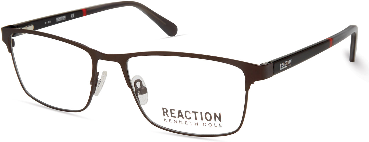 Kenneth Cole New York,Kenneth Cole Reaction KC0823 Geometric Eyeglasses 009-009 - Matte Gunmetal