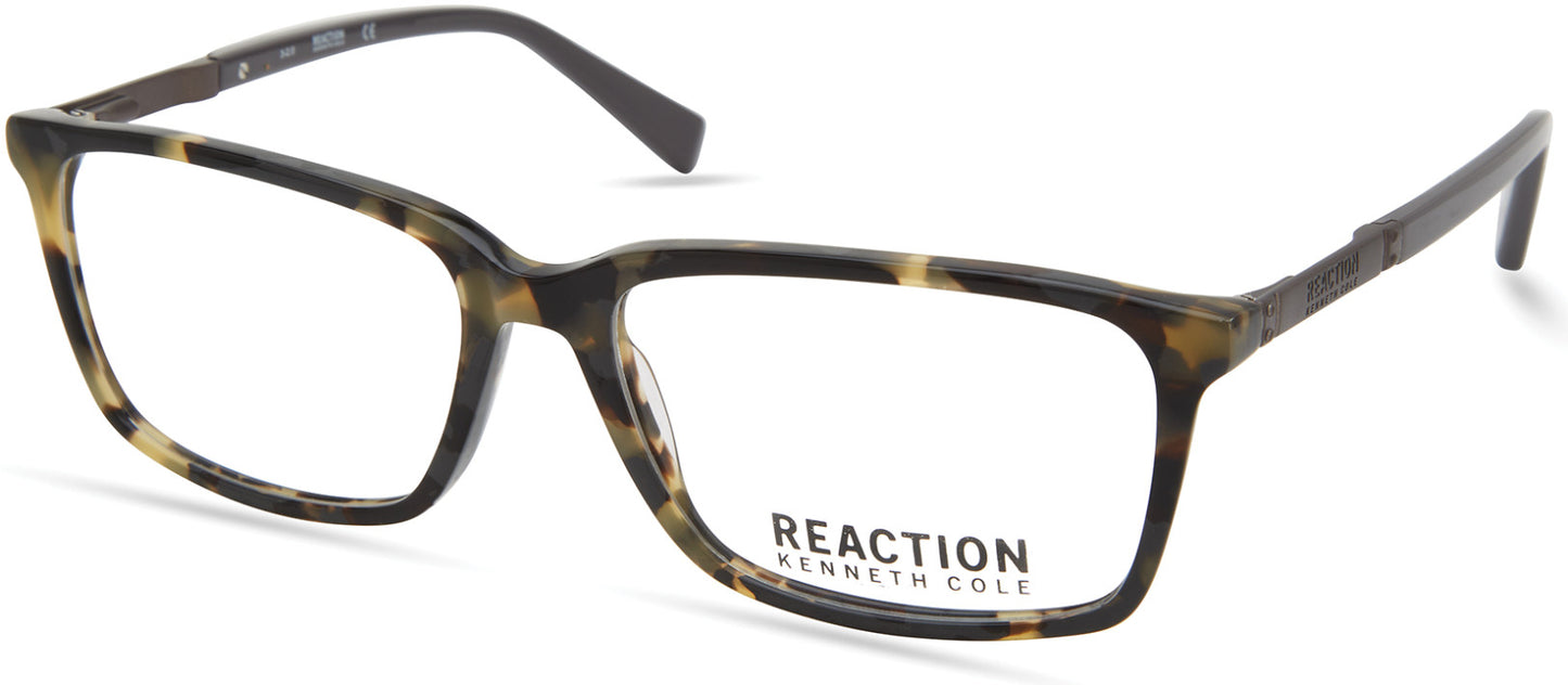 Kenneth Cole New York,Kenneth Cole Reaction KC0870 Rectangular Eyeglasses 020-020 - Grey