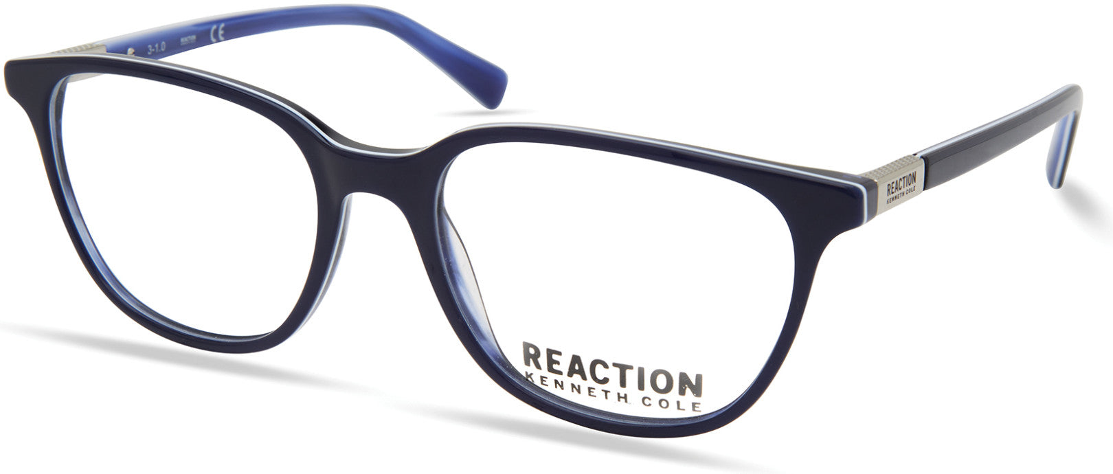 Kenneth Cole New York,Kenneth Cole Reaction KC0876 Square Eyeglasses 092-092 - Blue