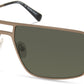 Kenneth Cole New York,Kenneth Cole Reaction KC7254 Navigator Sunglasses 09R-09R - Matte Gunmetal  / Green Polarized