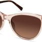 Kenneth Cole New York,Kenneth Cole Reaction KC7255 Round Sunglasses 72H-72H - Shiny Pink / Brown Polarized