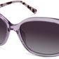 Kenneth Cole New York,Kenneth Cole Reaction KC7256 Butterfly Sunglasses 81D-81D - Shiny Violet / Smoke Polarized