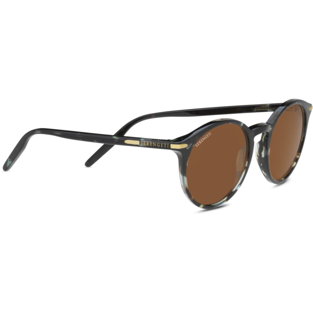 Serengeti Leonora Sunglasses  Blue Tortoise Shiny Medium