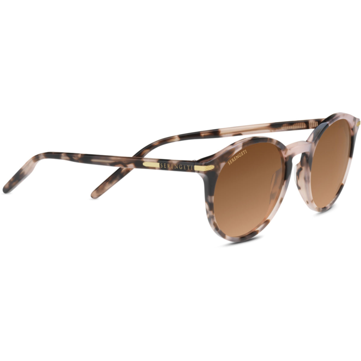 Serengeti Leonora Sunglasses  Pink Tortoise Shiny Medium