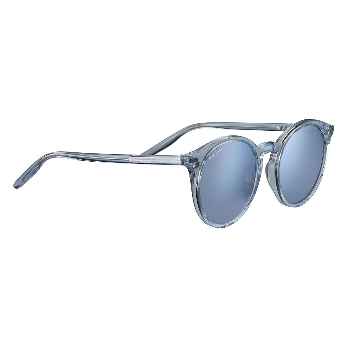 Serengeti Leonora Sunglasses  Shiny Crystal Blue Medium