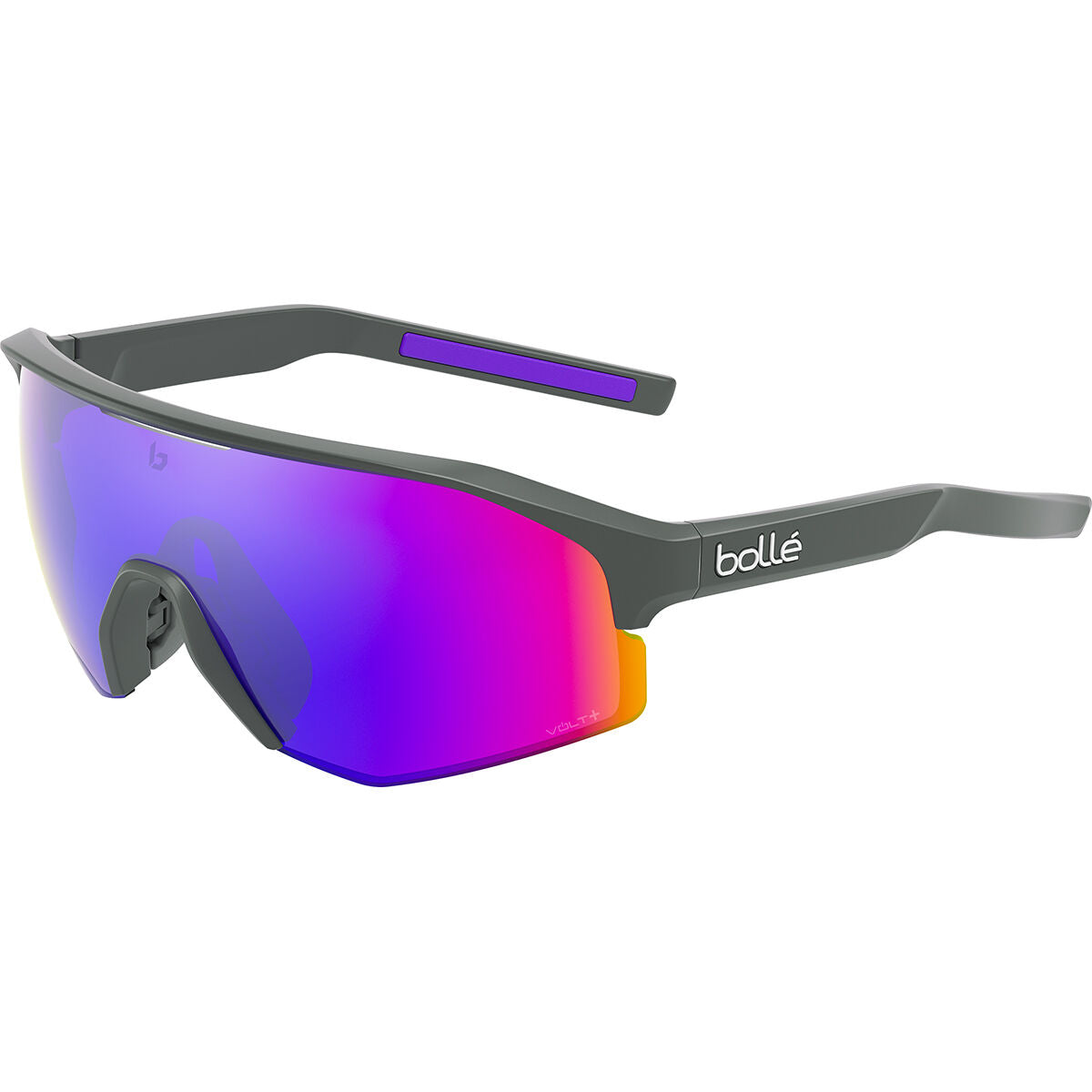 Bolle Lightshifter Sunglasses  Lightshifter Titanium Matte - Volt+ Ultraviolet Polarized One Size
