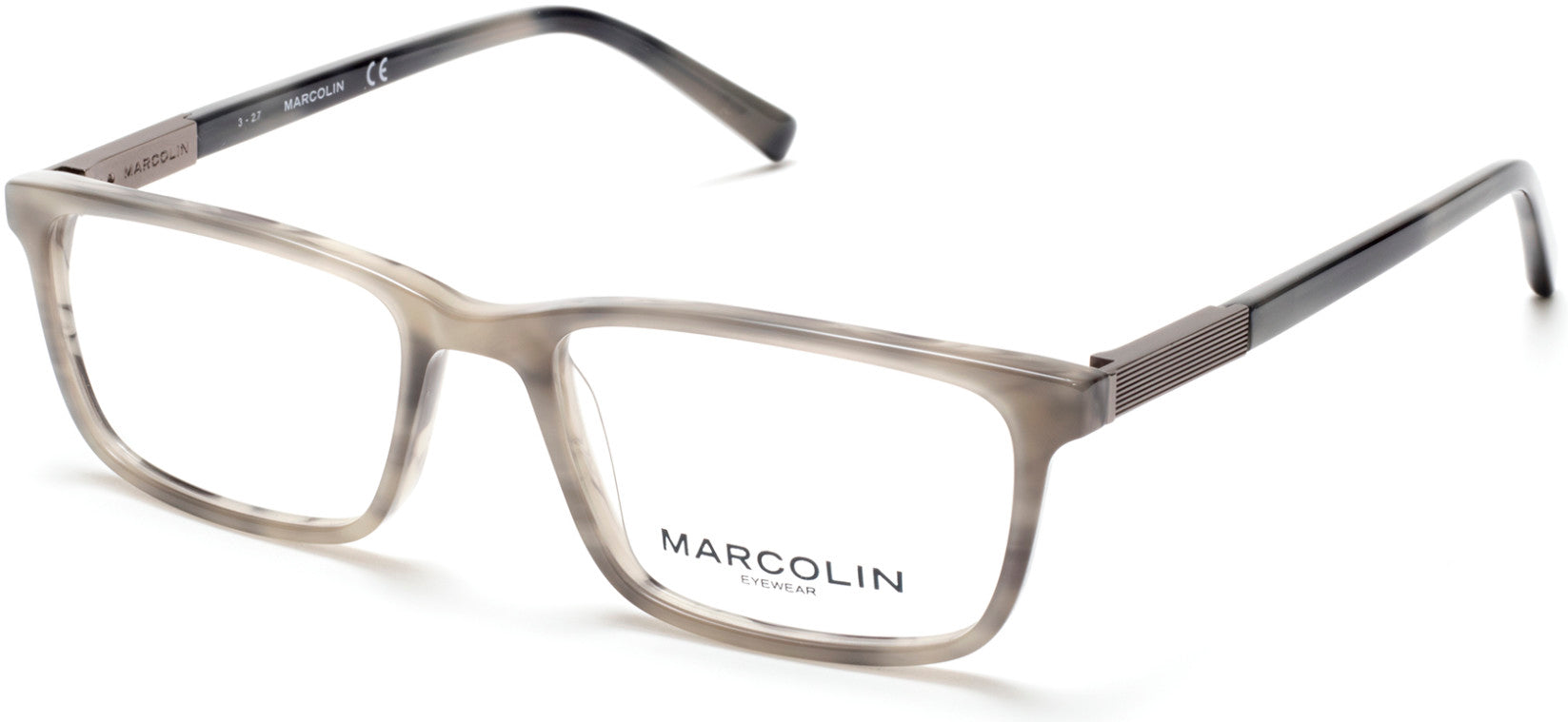 Marcolin MA3014 Geometric Eyeglasses 020-020 - Grey