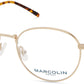 Marcolin MA3018 Round Eyeglasses 032-032 - Pale Gold