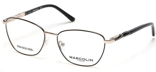 Marcolin MA5024 Cat Eyeglasses 002-002 - Matte Black