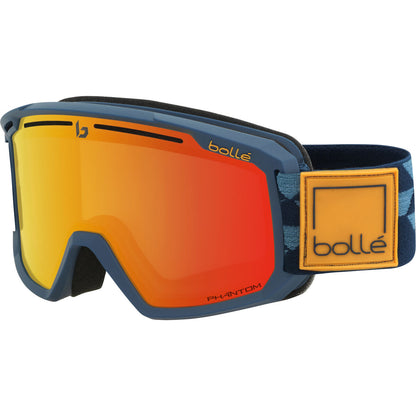Bolle Maddox Bolle Winter Goggle  Matte Black Blue Checkerboard Phantom Fire Red One Size