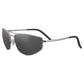 Serengeti Masten Sunglasses  Shiny Silver Large