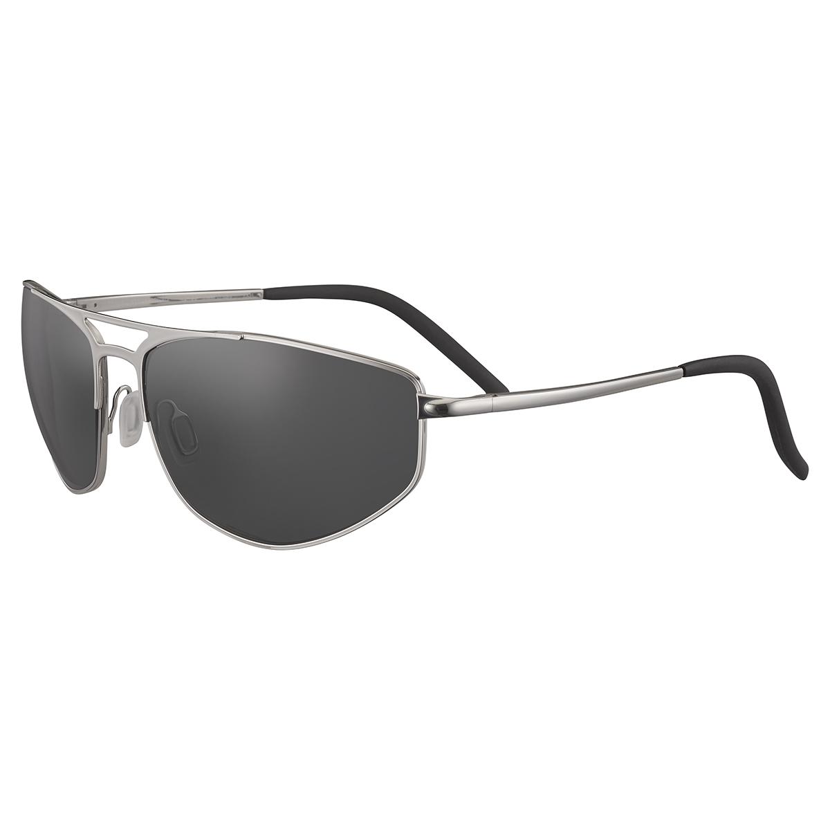 Serengeti Masten Sunglasses  Shiny Silver Large