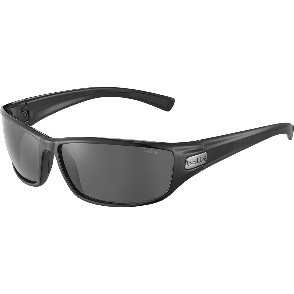 Bolle Python Sunglasses  Shiny Black Hd Polarized Tns One Size