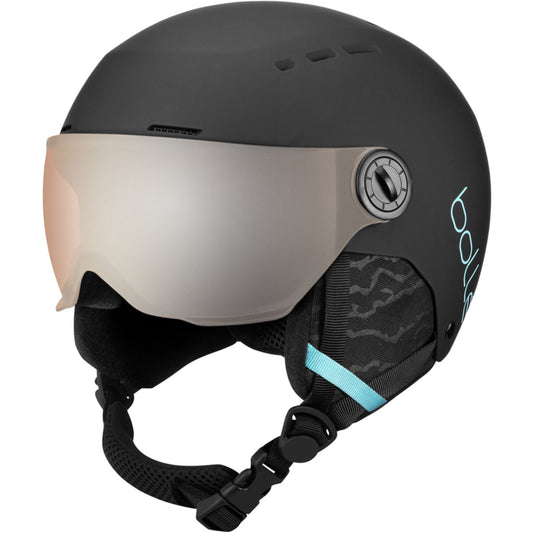 Bolle Quiz Visor Snow Helmets  Matte Black & Blue XS 49-52