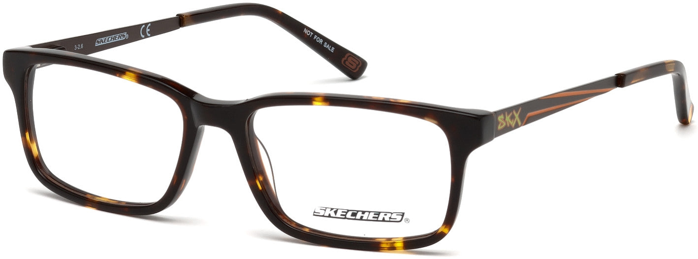 Skechers SE1141 Geometric Eyeglasses 052-052 - Dark Havana
