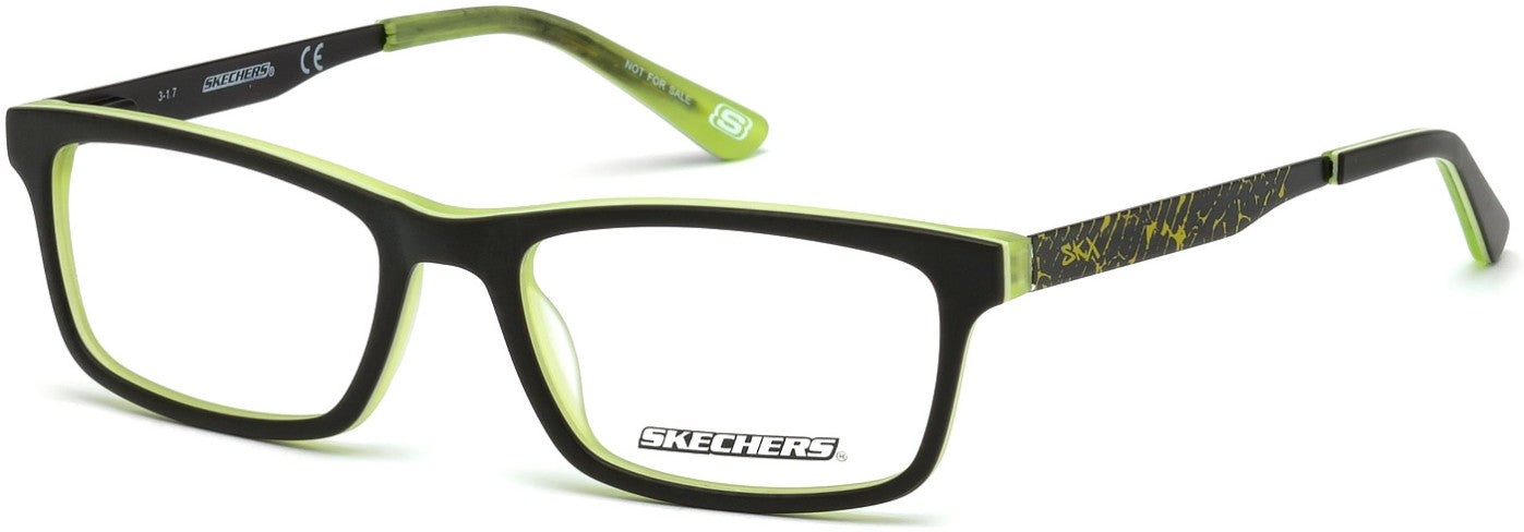 Skechers SE1150 Rectangular Eyeglasses 097-097 - Matte Dark Green