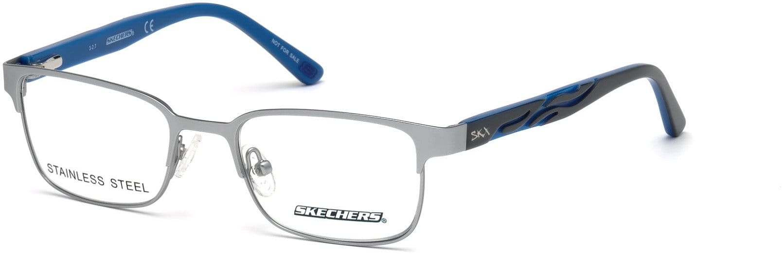 Skechers SE1151 Geometric Eyeglasses 009-009 - Matte Gunmetal