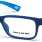 Skechers SE1157 Geometric Eyeglasses 091-091 - Matte Blue