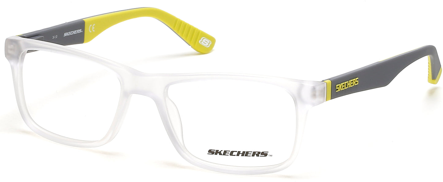 Skechers SE1158 Geometric Eyeglasses 026-026 - Crystal