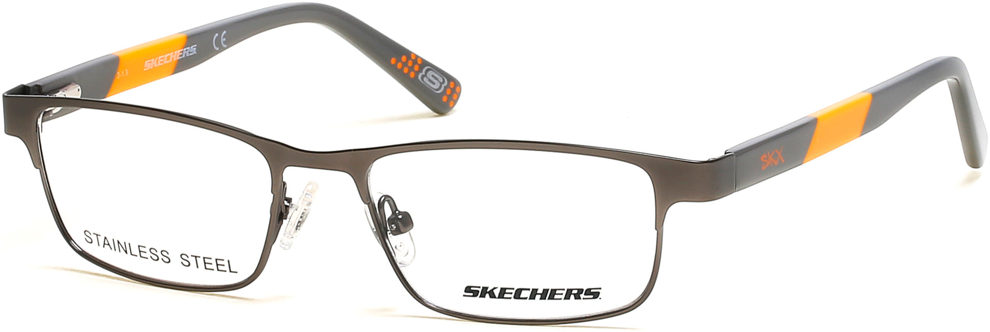 Skechers SE1160 Rectangular Eyeglasses 009-009 - Matte Gunmetal