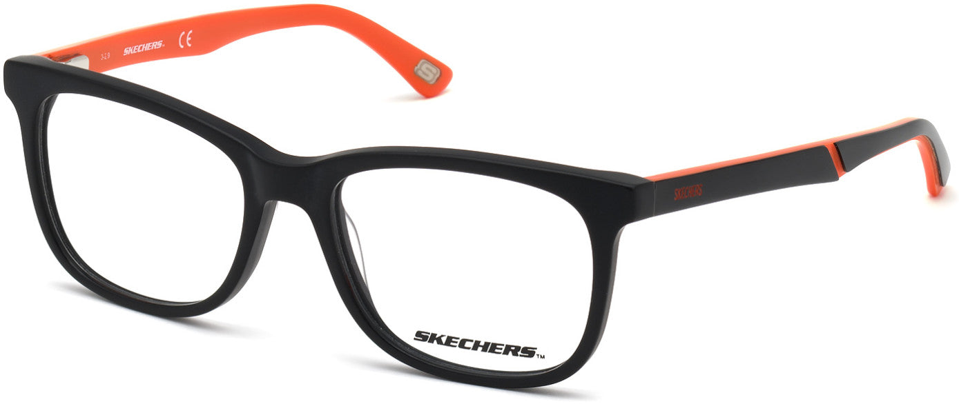 Skechers SE1166 Rectangular Eyeglasses 002-002 - Matte Black