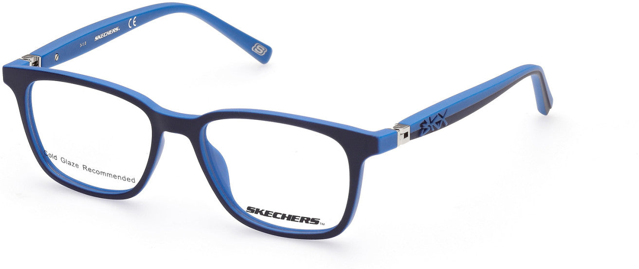 Skechers SE1174 Rectangular Eyeglasses 091-091 - Matte Blue