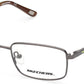 Skechers SE1186 Rectangular Eyeglasses 008-008 - Shiny Gunmetal