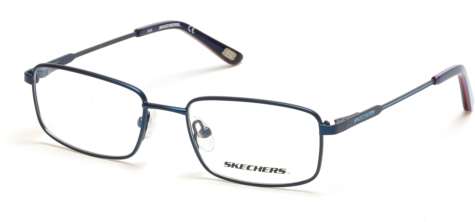 Skechers SE1186 Rectangular Eyeglasses 090-090 - Shiny Blue