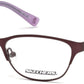 Skechers SE1624 Geometric Eyeglasses 070-070 - Matte Bordeaux