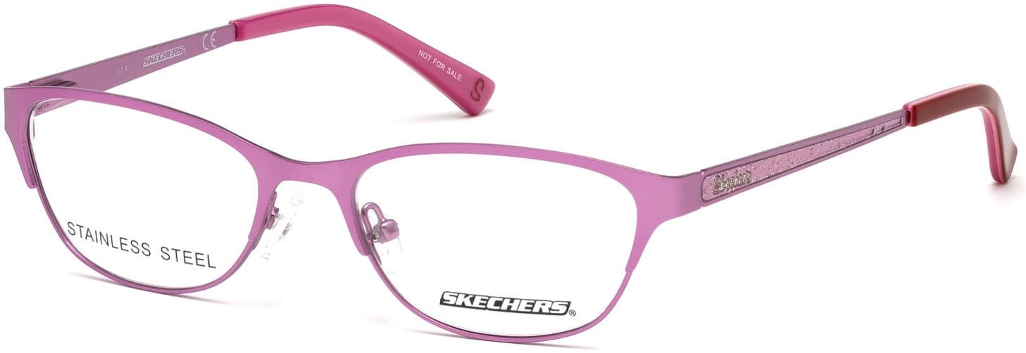 Skechers SE1624 Geometric Eyeglasses 073-073 - Matte Pink
