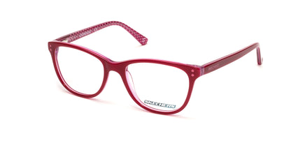 Skechers SE1631 Round Eyeglasses 066-066 - Shiny Red