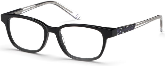 Skechers SE1639 Rectangular Eyeglasses 001-001 - Shiny Black