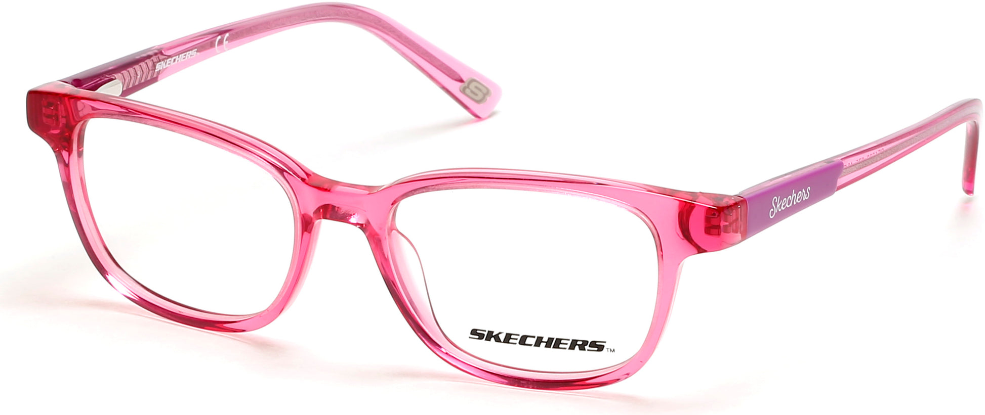 Skechers SE1639 Rectangular Eyeglasses 075-075 - Shiny Fuxia