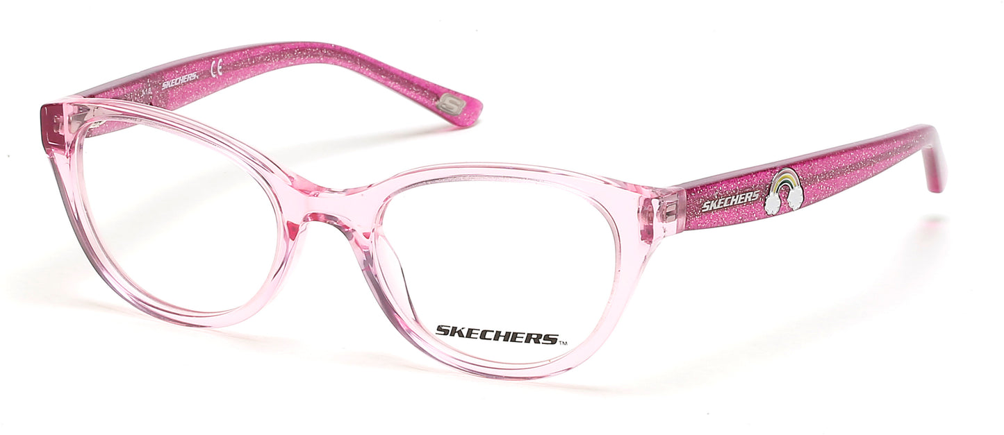 Skechers SE1651 Cat Eyeglasses 072-072 - Shiny Pink