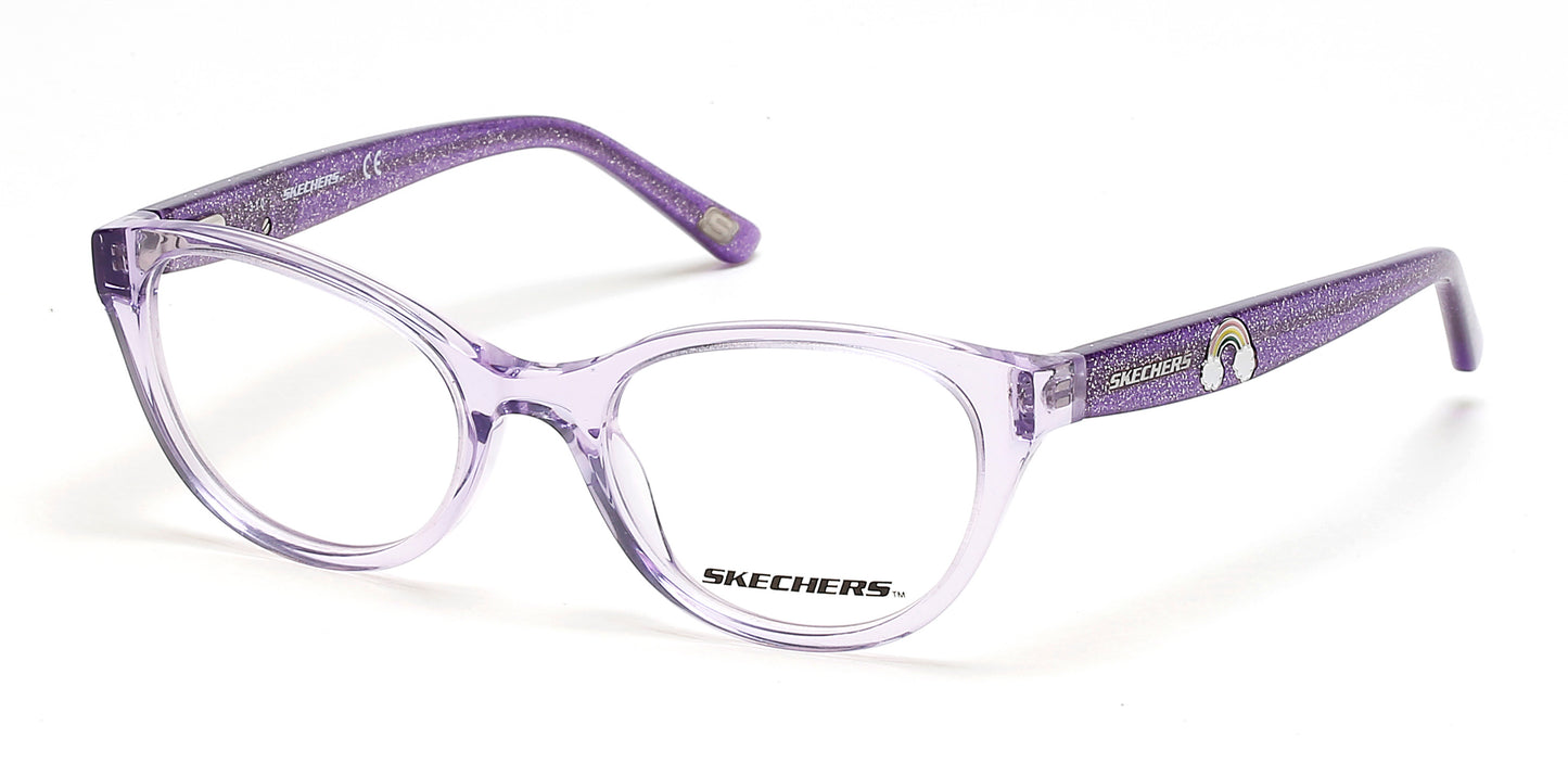 Skechers SE1651 Cat Eyeglasses 081-081 - Shiny Violet